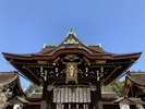 北野天満宮。庭園がある由緒ある 10 世紀の神社です。梅花祭や献茶祭が毎年行われています。