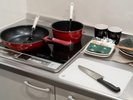 全室キッチンを完備しております。ご自由にお使い下さい。