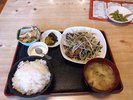 肉とレバーのいいとこどりの食感、赤湯「小龍姫」ニラレバ定食