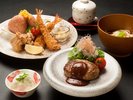 【ご夕食】「お子様プレート」前沢牛ハンバーグやエビフライ等、お子様がお好みのものを中心に。※イメージ