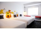 シングルベッド3台のトリプルルーム!一番人気のお部屋です!(バスタブ付き)
