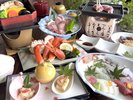 三大味覚会席(ヤマトポーク・かに・あわび)