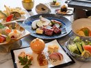 サーロイン牛鉄板焼き会席一例