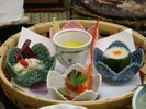 ご夕食一例:季節の食材を取り入れた前菜5点盛り旬のお味でひとつひとつ丁寧に仕上げました