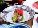 ご夕食一例:季節のお造り旬のお味を贅沢に使用しました