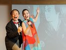 舞台興行:活弁士と無声映画の掛け合い