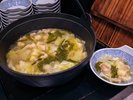 【塩もつ鍋】博多を代表するグルメが登場です。ニンニクを抑えて、女性も安心!日替りでの提供となります。