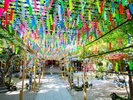 【風鈴祭り(如意輪寺)】 夏の風物詩、如意輪寺の風鈴まつり。※写真提供:福岡県観光連盟