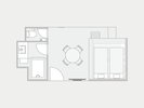 【平面図】ファミリーコンフォート with Bunk Bed【25u】