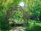 【夏限定】藍染を使ったタープや風鈴、藍染の団扇づくり体験等、夏限定の設えやアクティビティをご用意