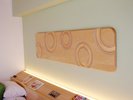 ファミリールーム【BAUM】バウムクーヘンをモチーフにした「Chromatic Ringscape」の壁掛けアート