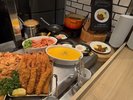 【朝食】ステーキ・揚げ物・ビーフシチュー