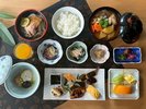 地産地消、地元食材の和朝食です。