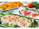 パンケーキの上にのせるとあっという間に総菜系のパンケーキに変身!