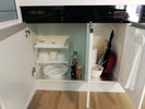 【アメニティ】深型のフライパンや、味塩、コショウ、しょうゆ