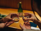 【夕食】冷えた日本酒が進みます♪