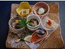 【夕食一例(旬彩)】秋の旬彩盛り合わせ(季節ごとにお献立が変わります)