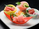 まぐろの食べ比べ盛り合わせ(本まぐろと名古屋飯 花かるた)