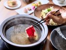 しゃぶしゃぶがメイン。旬の恵をふんだんに取り入れた和洋会席をご用意いたします。