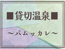 【貸し切り温泉/パムッカレ】