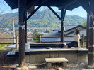 【周辺施設:上山城】足湯が楽しめます