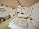 和みツインルームは和室にベッド2基のお部屋になります
