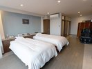 洋室ツインのお部屋のベッド