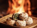やきもち家名物「灰焼きおやき」