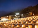 【冬季イベント】ミニかまくらがお客様をお出迎え※2月初旬に終了