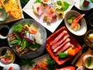 【夕食・スタンダード会席】陶板焼きがメインの会席※季節や仕入れ状況によって料理内容は異なります。