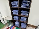 作務衣 客室フロアのEV前にこざいます。