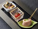 【季節の会席】夏(2026年6月〜8月)前菜 旬菜三種盛り