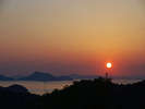 ホテルからみる夕景