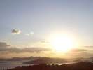 ホテルからの冬の夕景