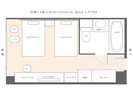 【レギュラーツイン 26.9u】★客室レイアウト一例★