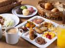 朝食ビュッフェ盛り付け一例