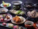毎年大好評!銀波荘の「冬の牡蠣会席」冬の味覚を思う存分お愉しみ下さい。(※料理写真はイメージです)
