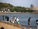 唐船サンビーチでの潮干狩り