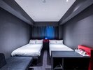 ツインルーム、Serta社製170cm幅のベッド