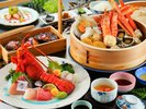 おにやま名物!地獄蒸しと伊勢海老の姿造り