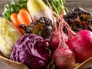 地元の野菜を使用したメニューも大人気