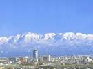 呉羽山からの立山連峰