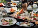 【最高級ランク-葵会席(Aoi)-夏イメージ】高級食材の饗宴<アコウ姿盛り×黒毛和牛シャトーブリアン>