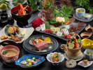 【最高級ランク-葵会席(Aoi)-秋イメージ】高級食材の饗宴<伊勢海老姿盛り×黒毛和牛シャトーブリアン>
