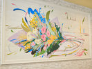 【ライブラリーカフェ】名古屋芸術大学の作家により描かれたウォールアート