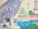 【ライブラリーカフェ】名古屋芸術大学の作家により描かれたウォールアート