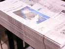 ロビーに無料新聞を設置。ご自由にお持ち下さい。