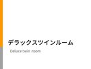 デラックスツインルーム