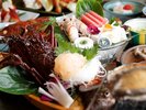 個室で愉しむ季節の夕食(一例)