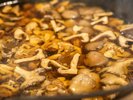 地元茨城県の特色あふれるディナービュッフェ 茨城県産きのこ鍋
